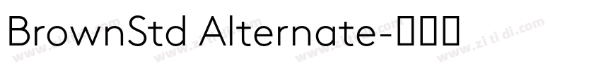 BrownStd Alternate字体转换